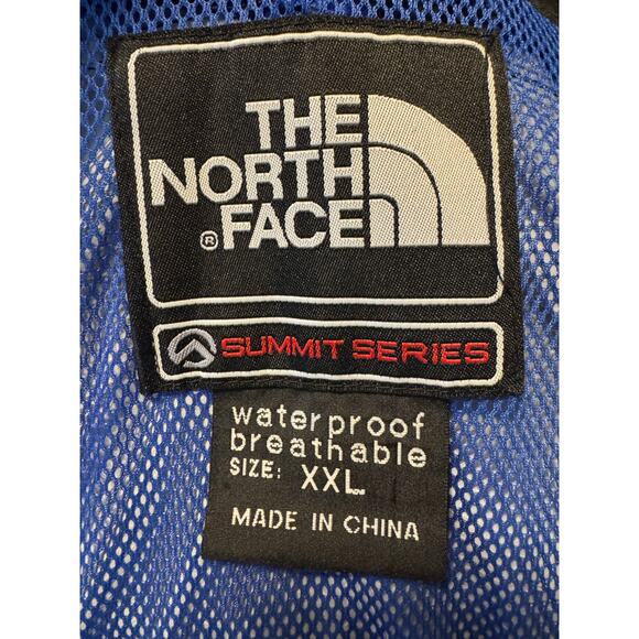 Y2K The North Face Summit Series Gortex 2 Layer (w/Fleece) Jacket XXL Blue/Black - Picture 6 of 12